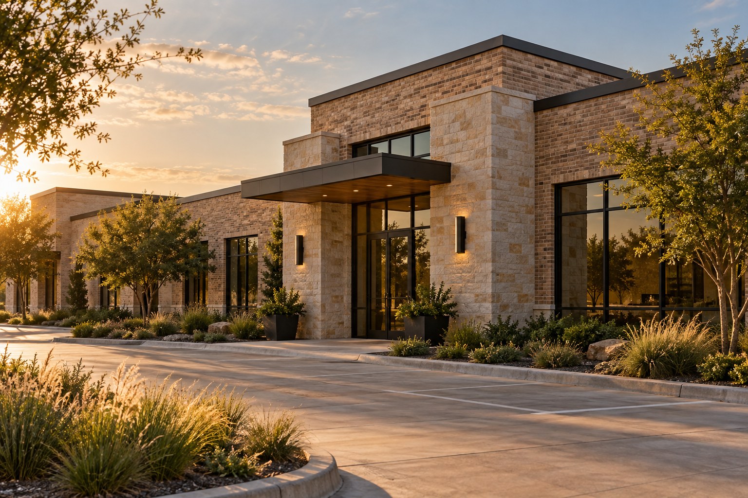 Concept image of commercial real estate
